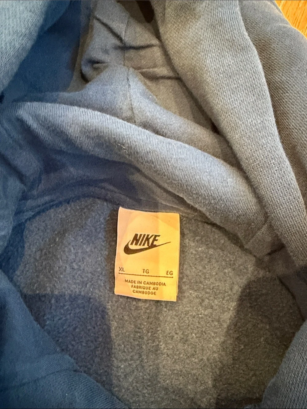 Nike Swoosh Crop Hoodie Sweatshirt Size XL